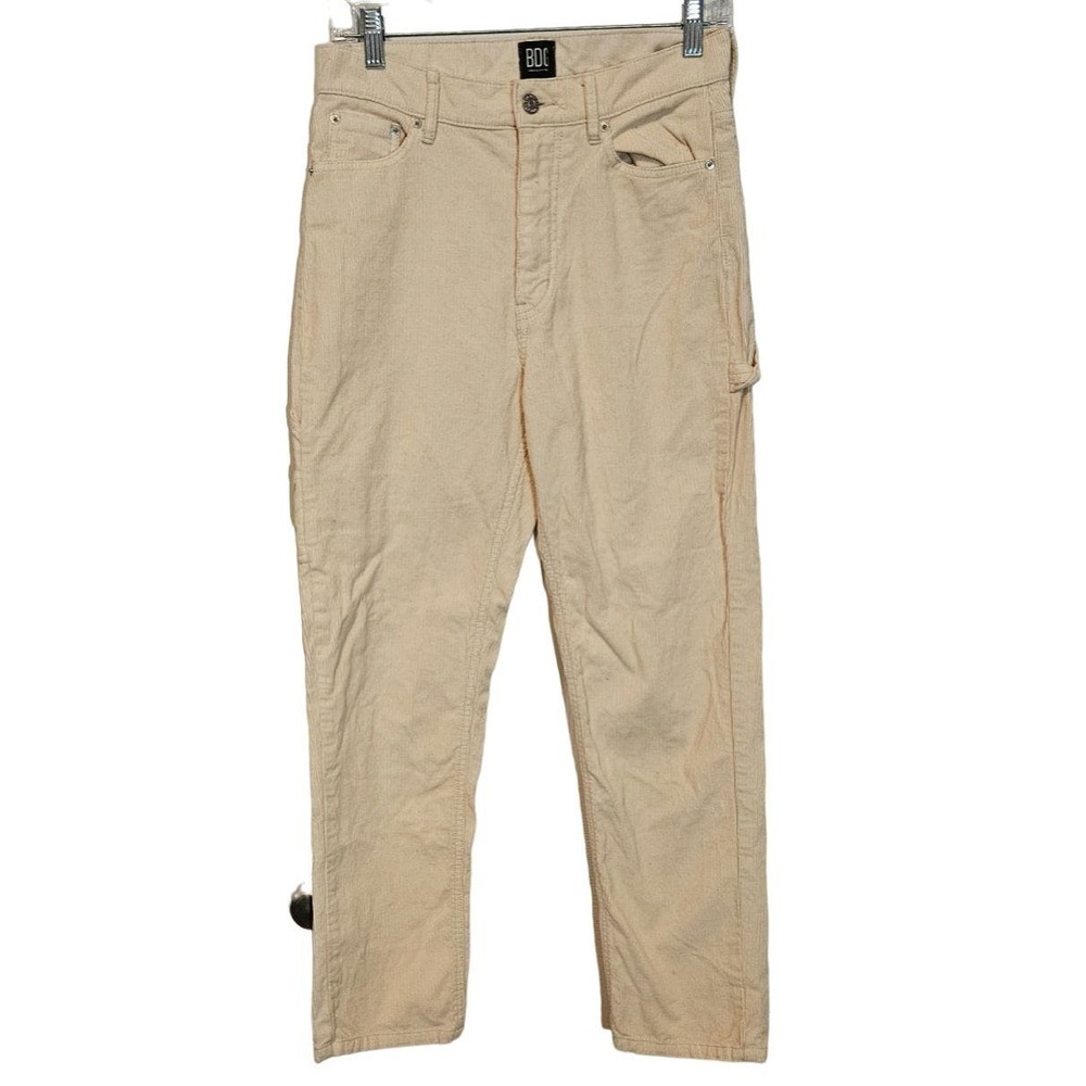 BDG‎ Ubran Outfitters Slim Straight High waist Carpenter Corduroy Pants Size 27